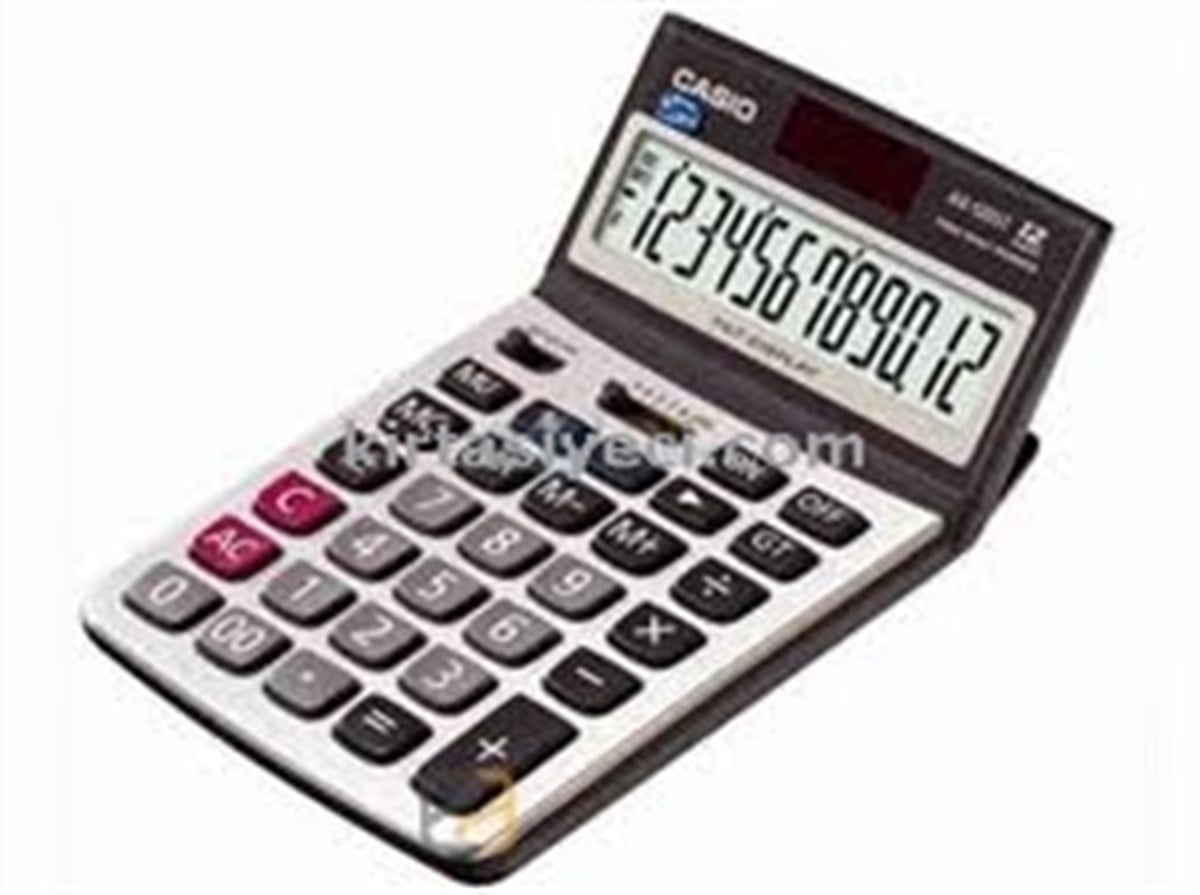 Casio Ax-120St 12 Hane Oynar Baslikli Hesap Makinesi