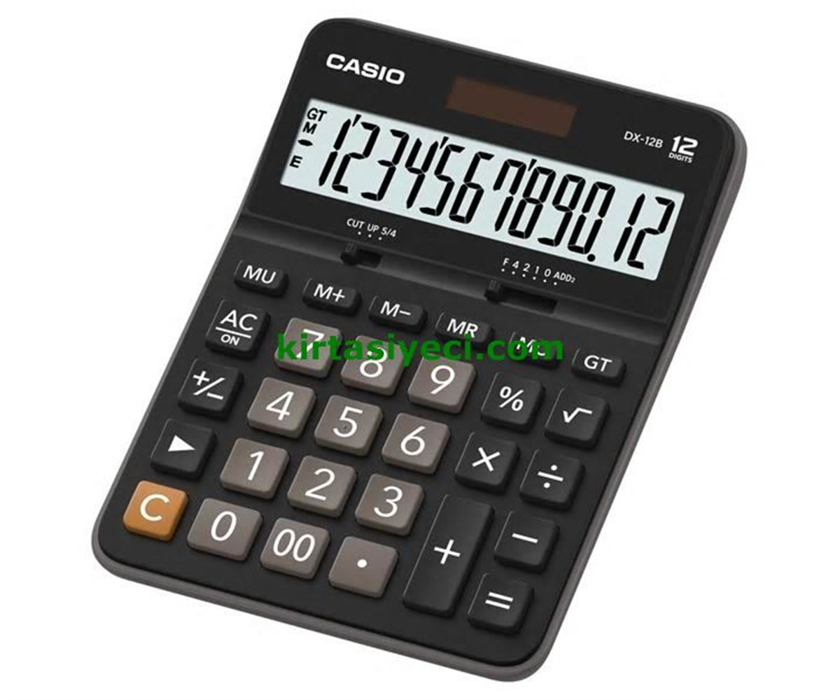 Casio Dx-12B-Bk-W-Dc(Cn) 12 Hane Masaüstü Hesap Makinesi