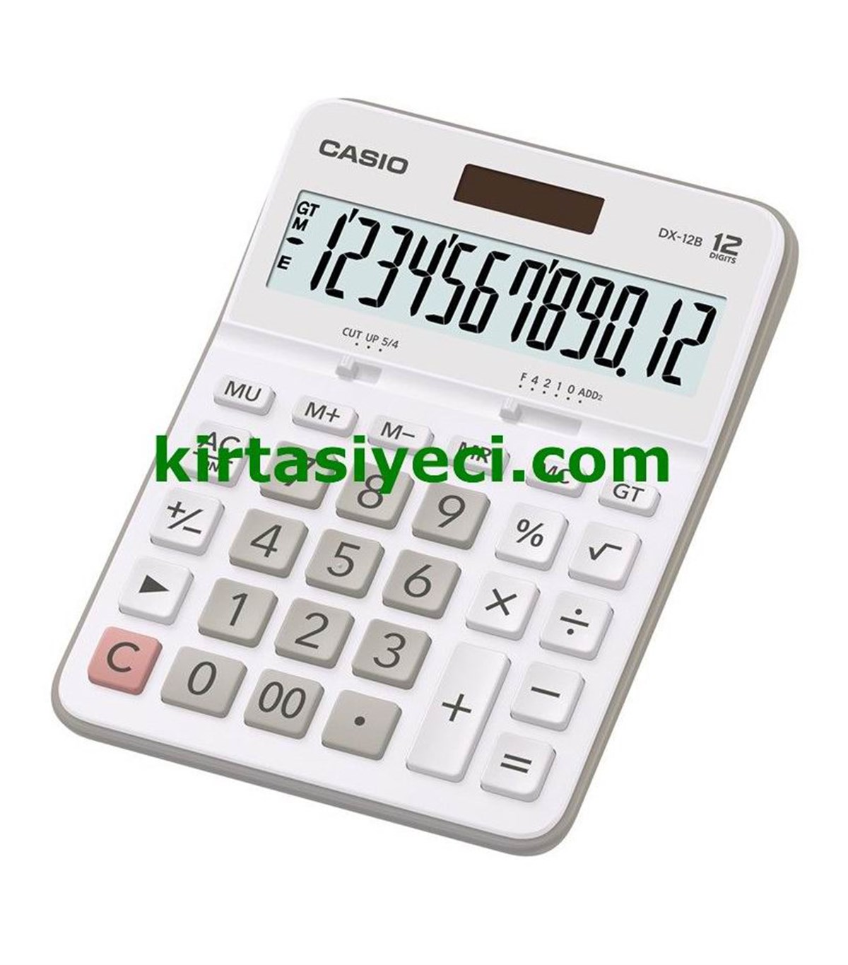 Casio Dx-12B-We-W-Dc(Cn) 12 Hane Renkli Masaüstü Renkli Hesap Makinesi