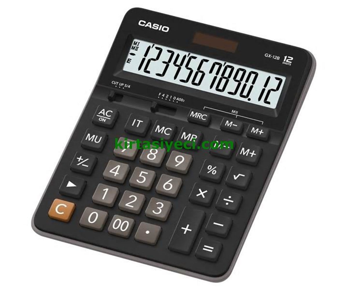 Casio Gx-12B-Bk-W-Dc(Cn) Hesap Makinesi