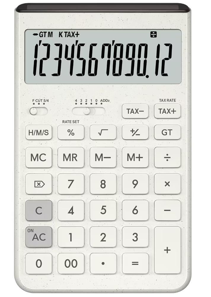 Casio JT-200T-WE 12 Hane Beyaz Masa Üstü Hesap Makinesi