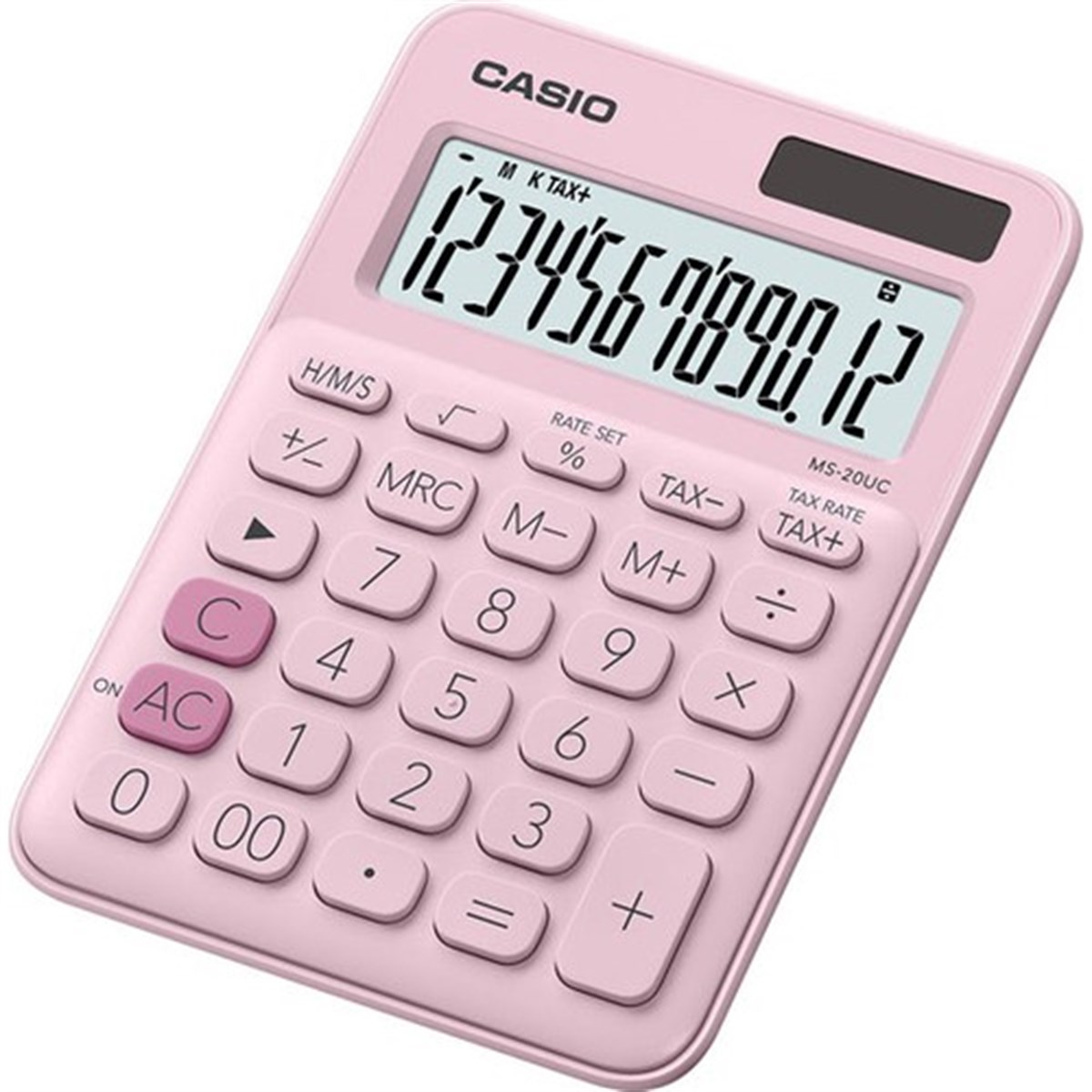 Casio Ms-20Uc-Pk Renkli Masa Tipi Hesap Makinesi 12 Hane