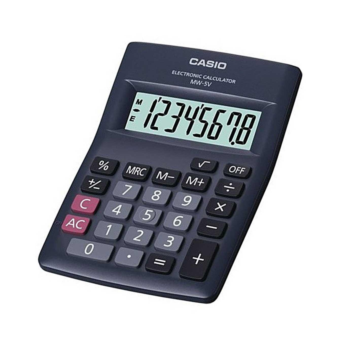 Casio Mw-5V-Bk 8 Hane Masa Üstü Hesap Makinesi