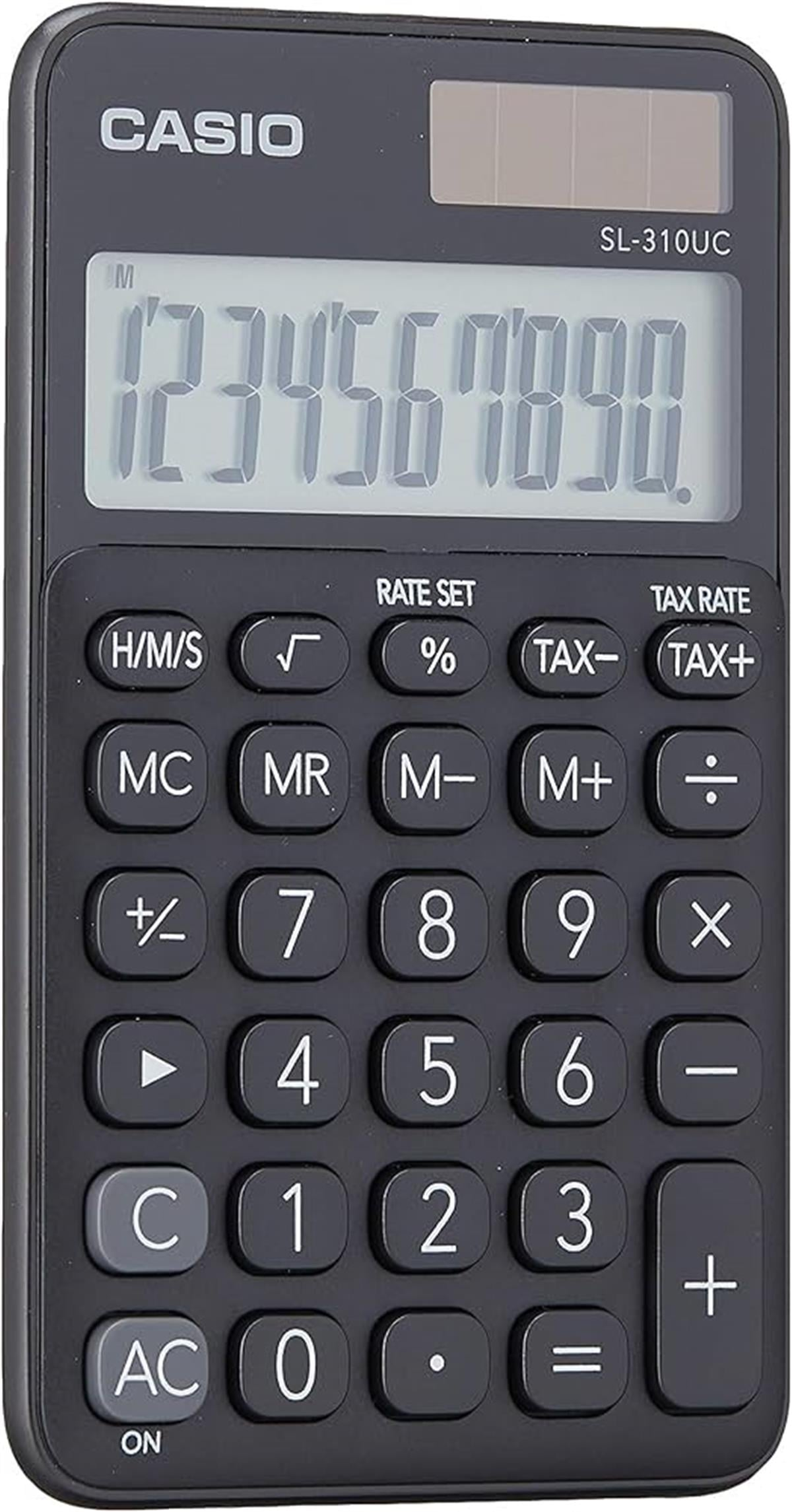 Casio SL-310UC-BK Cep Tipi 10 Hane Siyah Hesap Makinesi