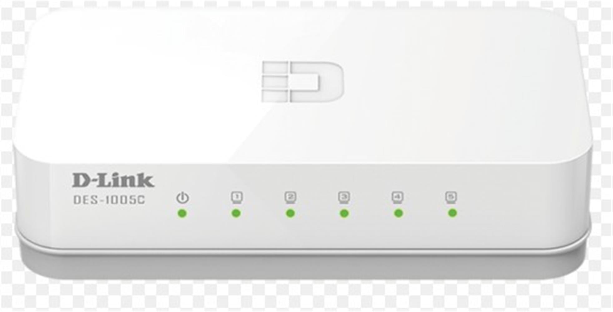 D-Link DES-1005C-E 5 Port 100Mbps Plastik Kasa Masaüstü Ethernet Switch