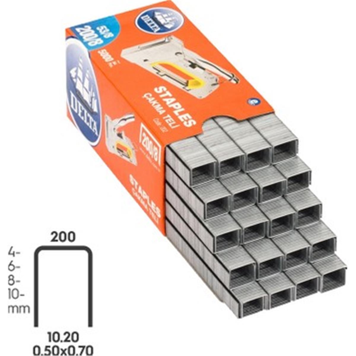 Delta 202 Zımba Teli Çakma 5000 Lİ 200/8