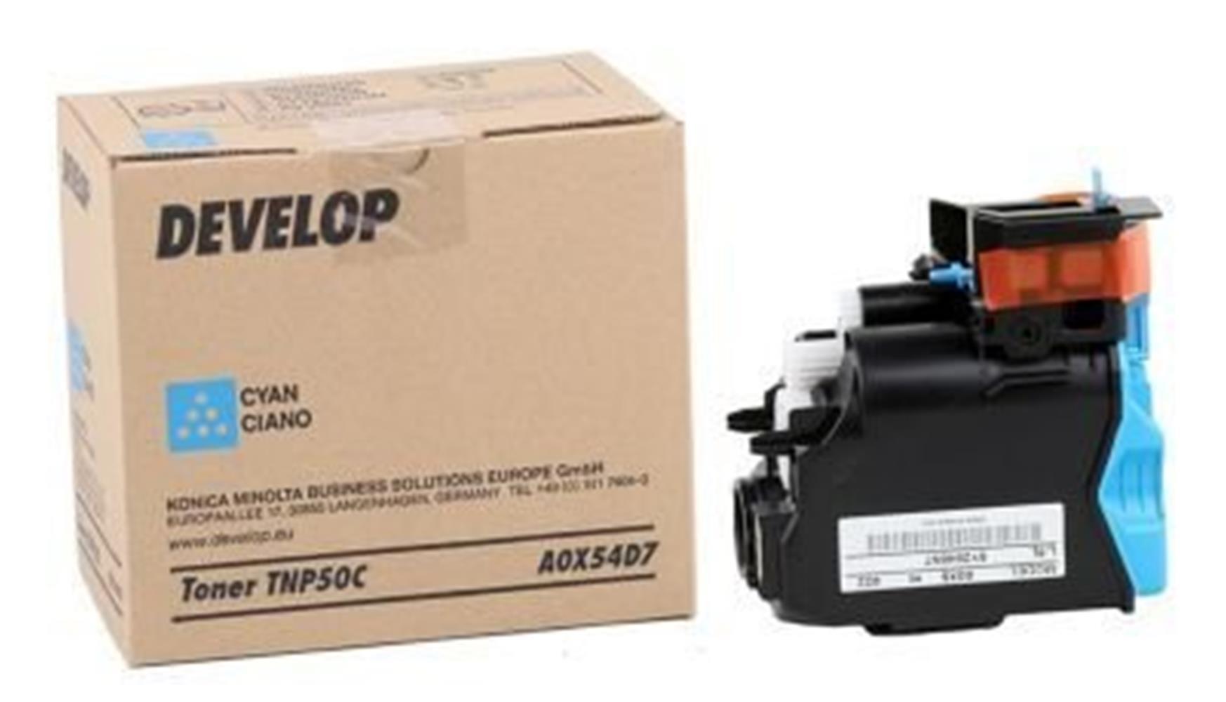 Develop TNP50C Cyan Mavi Orjinal Fotokopi Toneri Ineo +3100P 5.000 Sayfa