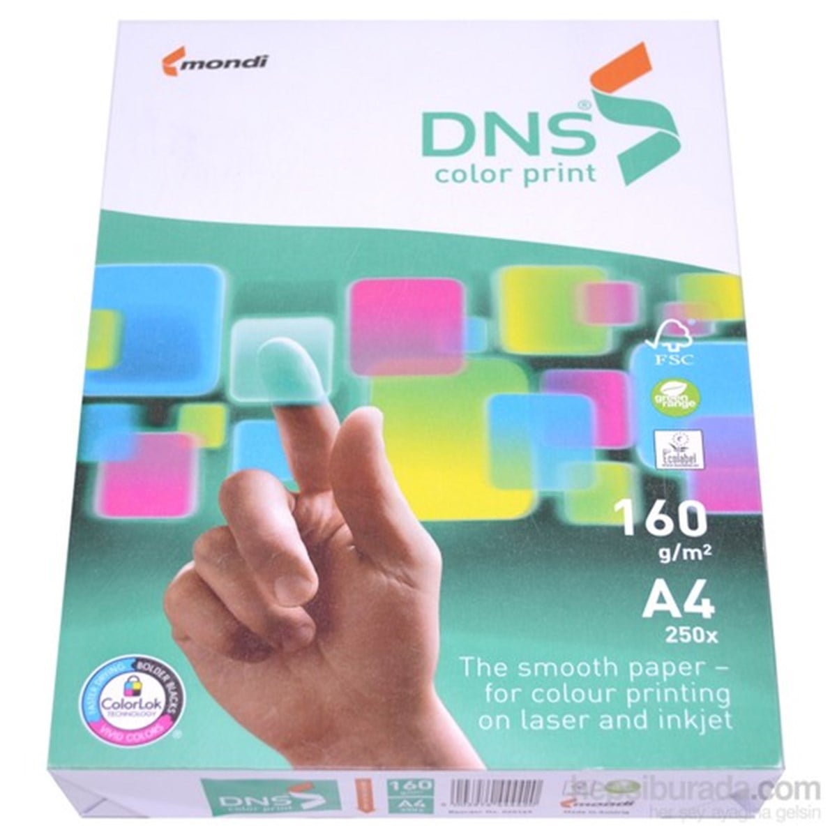 Dns Ne1012 Color Print A4 160 Gr Fotokopi Kagidi 250 Li Paket