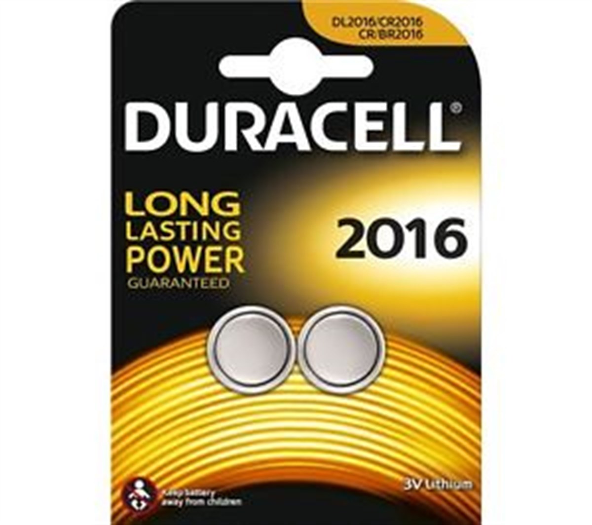 Duracell Lithium Cr-2016 3 Volt Pil 2Li Paket