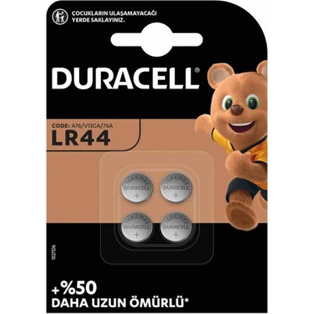 Duracell Lr44 1,5 Volt Düğme Pil 4Lü Paket