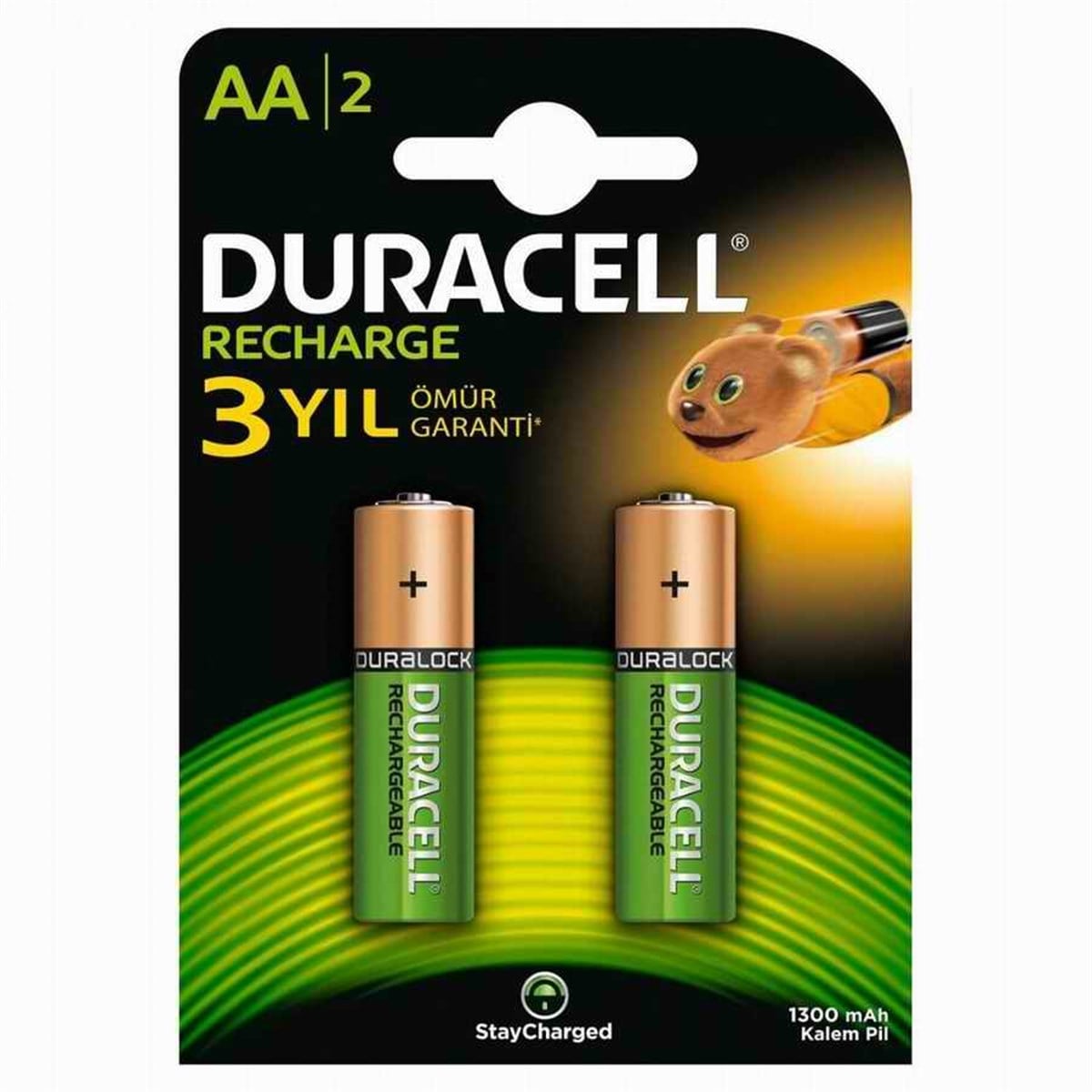 Duracell Se2A2130 Sarjli Kalem Pil Aa 2Li 1300Mah.