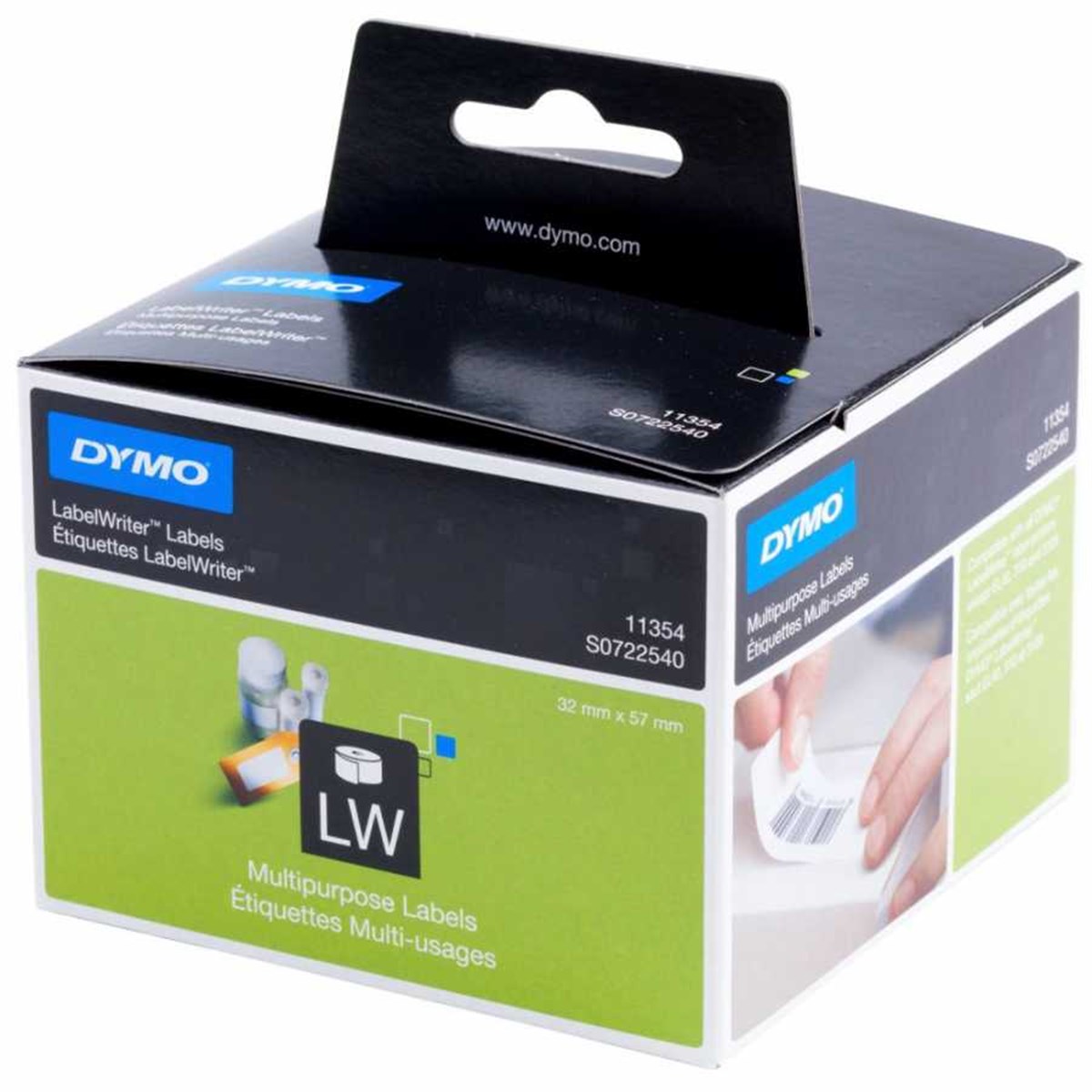 Dymo Lw (Nwl-Dy-0722540) Cok Amacli Etiket 1000 Etiket/Paket 57X32Mm