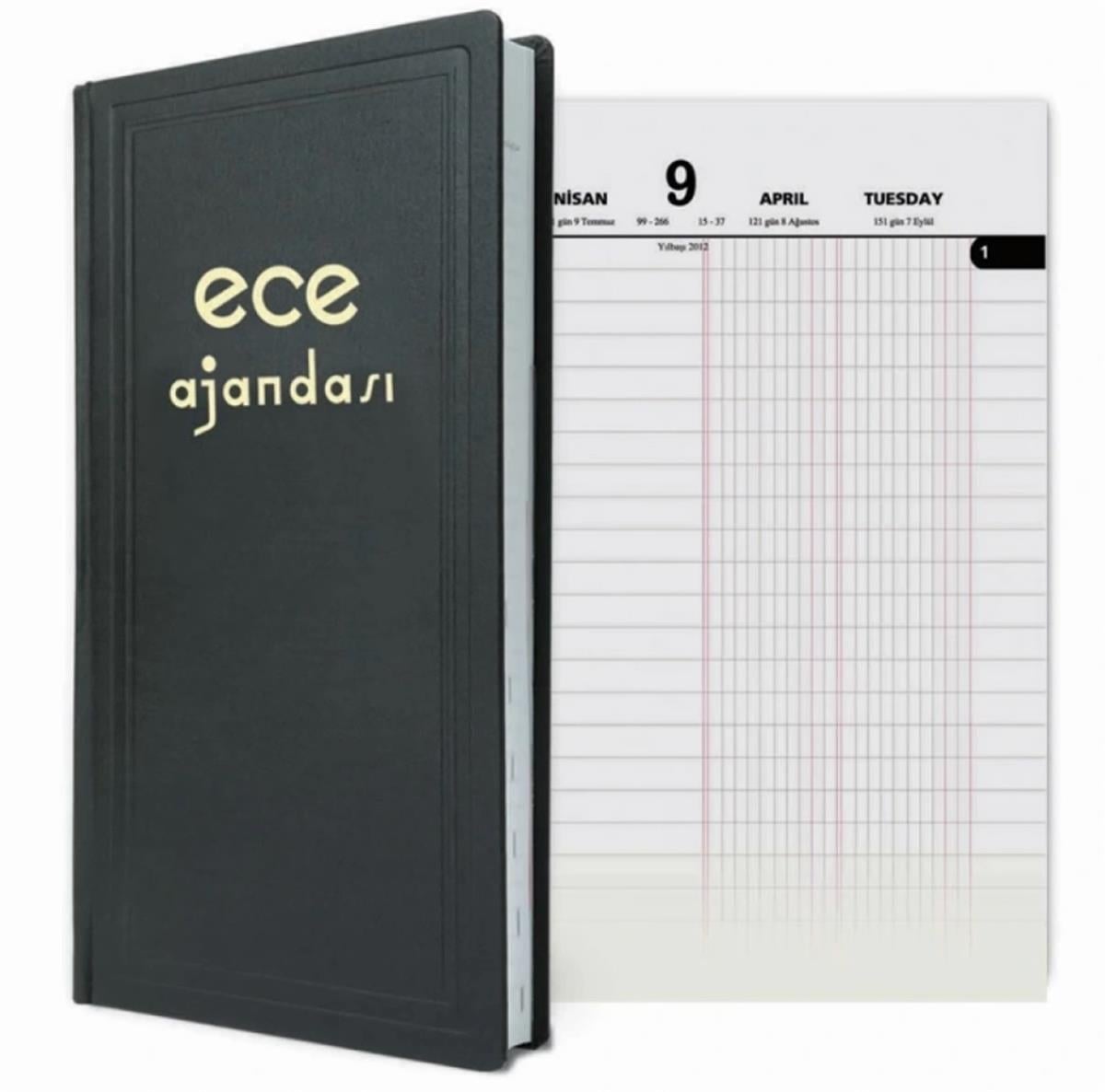 Ece 8 Ajanda Günlük Ticari Cilt Bezli 2026 17X33 Asya