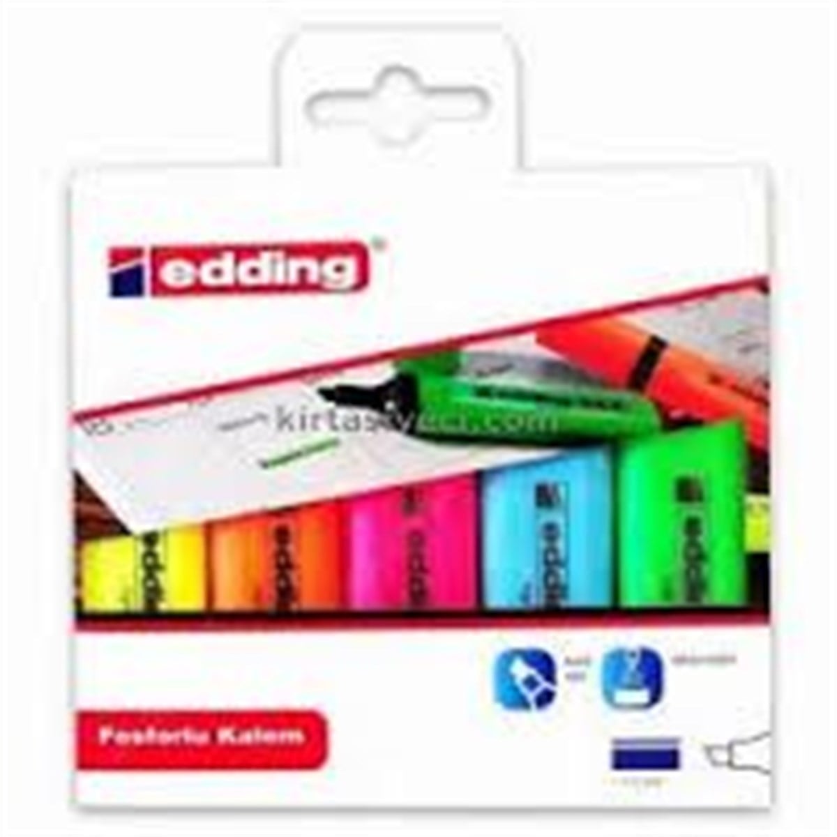 Edding E-344 P-599 Fosforlu Kalem 5Li Poset Karisik  