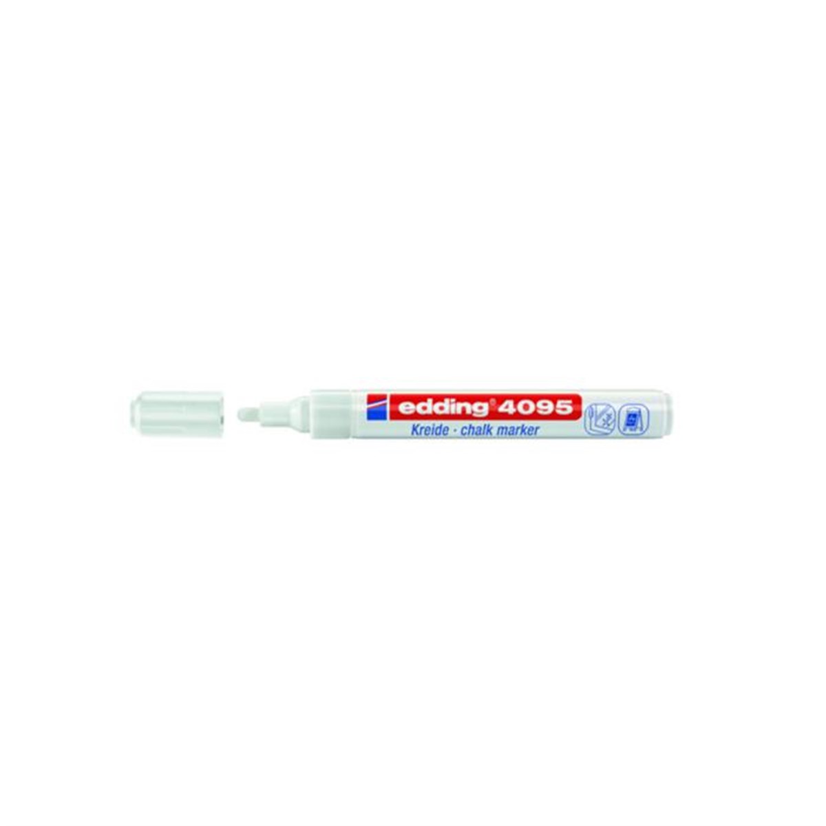 Edding E-4095 Cam Kalemi 3Mm Beyaz Adet