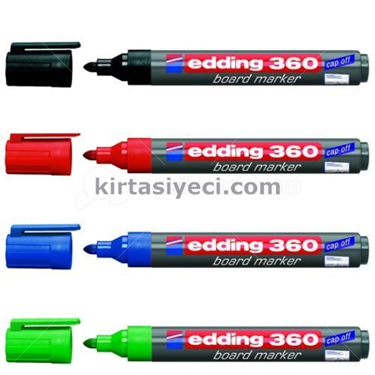 Edding E360Xl Tahta Kalemi Cap Off Siyah Adet Doldurulabilir