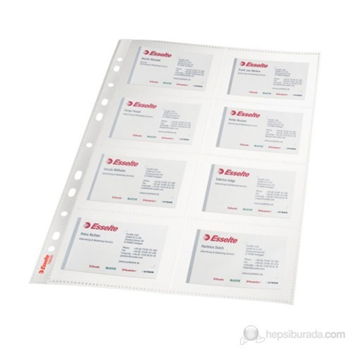 Esselte 78930 Kartvizit Poseti Seffaf 10 Lu Paket