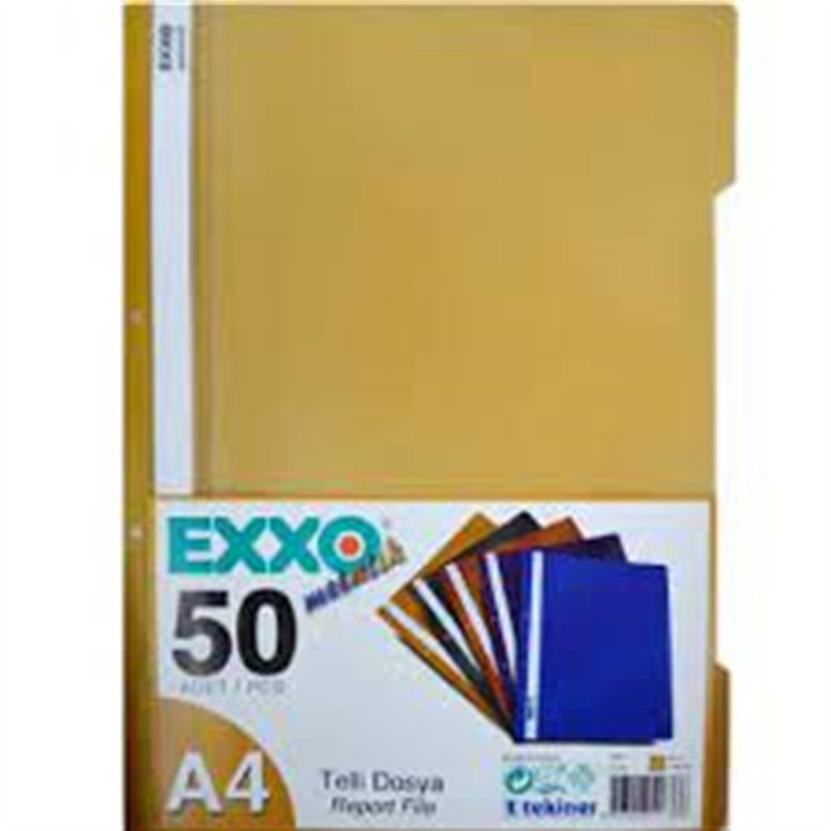 Exxo Dos-Ttm110 Pp Metalik Telli Dosya A4/800 Bronz 50Li Paket