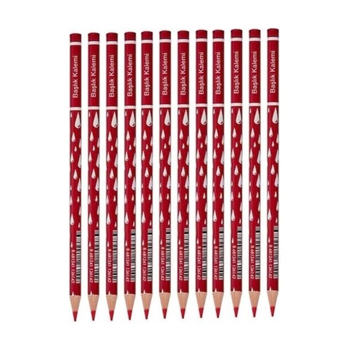 Faber Castell 1131451000 Başlık Kalemi Damla Kırmızı Adet