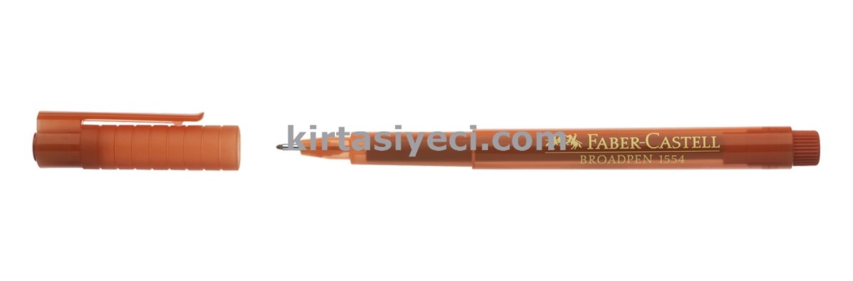 Faber Castell 1554 0.8Mm Broadpen Keçe Uçlu Kalem Kahverengi Adet 