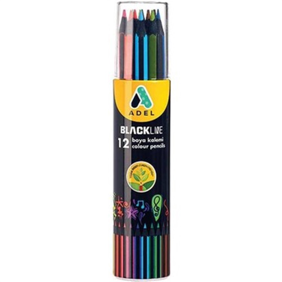 Faber Castell 2112000005 Blackline Metalik Boya Kalemi 12 Renk Teneke