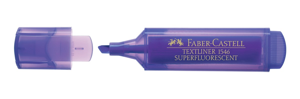 Faber Castell 5030154636 Seffaf Gövde Fosforlu Kalem Mor Adet 