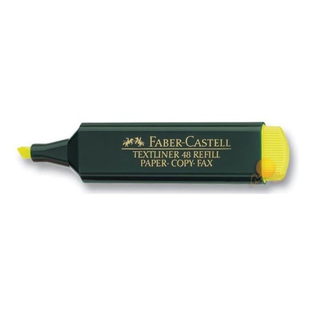 Faber Castell 5030154807 Fosforlu Kalem Sari 10Lu Paket