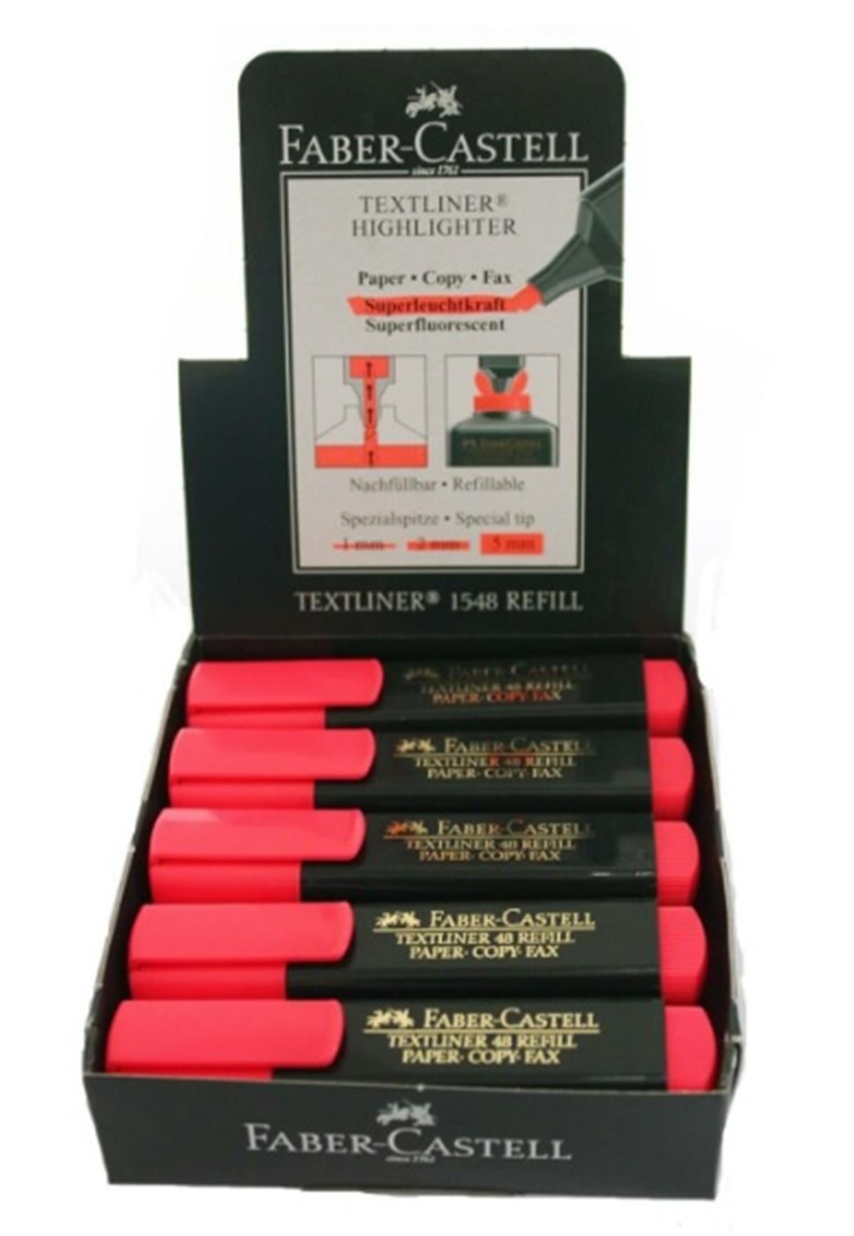 Faber Castell 5030154828 Fosforlu Kalem Pembe 10 Adet