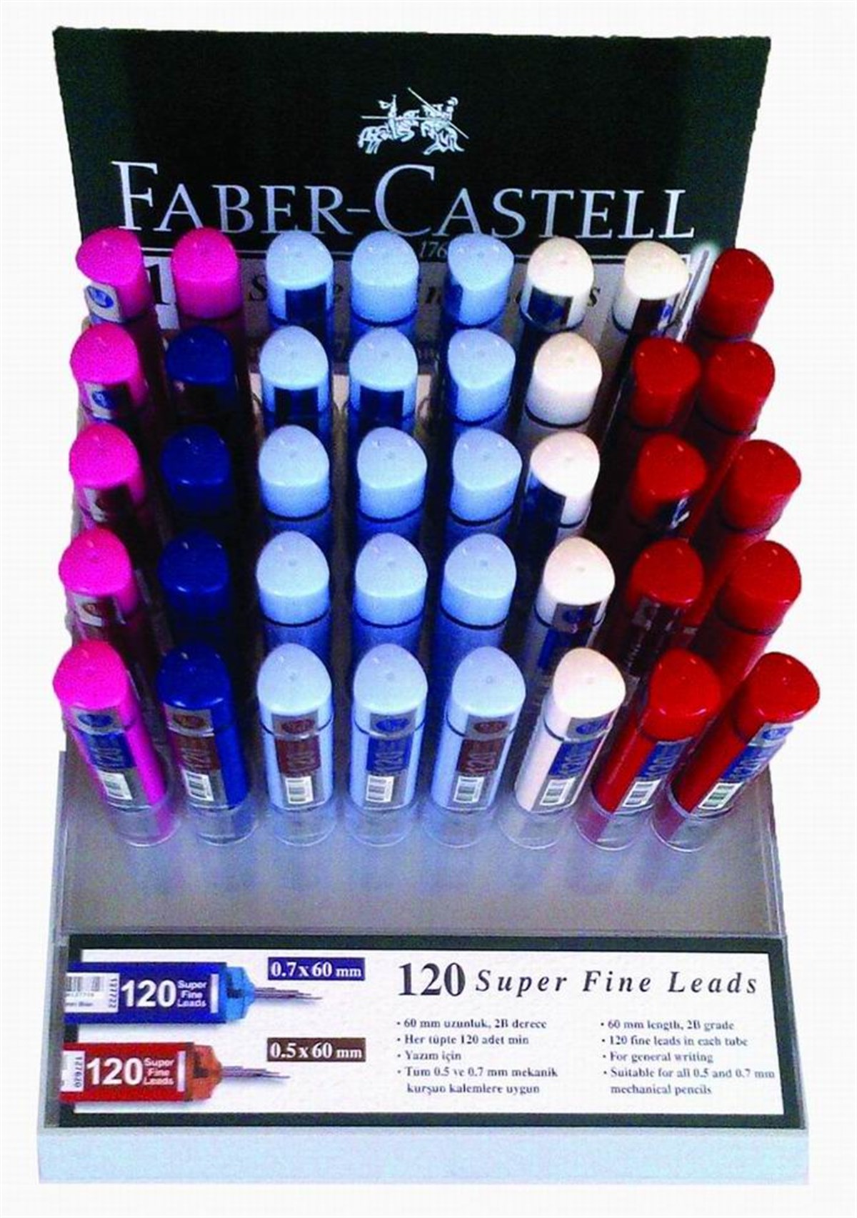 Faber Castell 5090127721 Grip Min 0.7 2B 60Mm 120 Li Kirmizi Tüp 