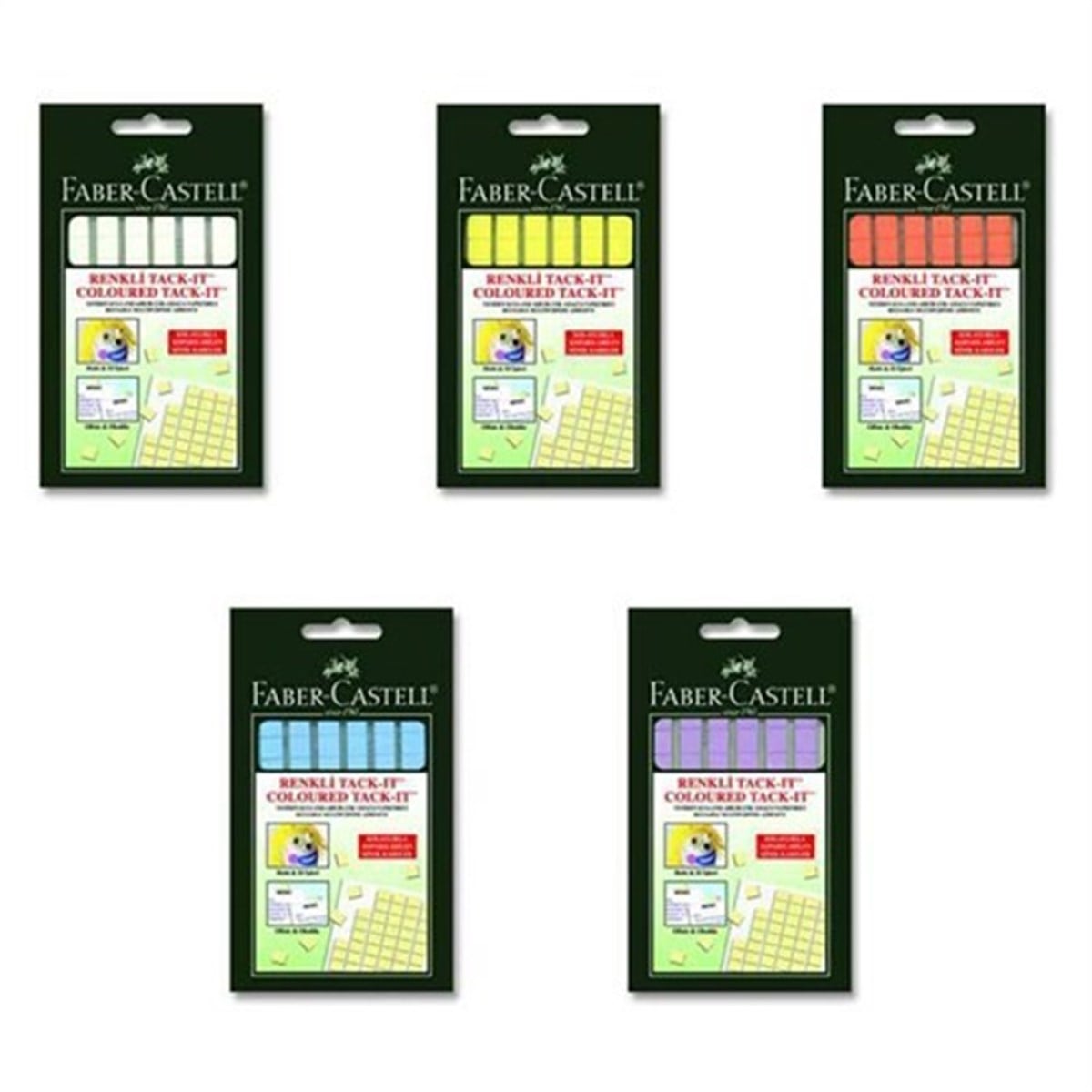 Faber Castell 5130187093 1499 Tack-It 50 Gr Karisik Renk 