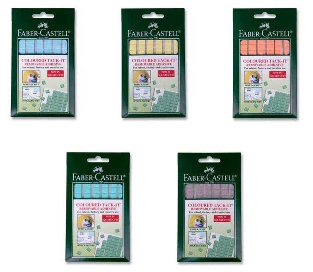 Faber Castell 5130187093 Tack-It Karisik Renk 50Gr 