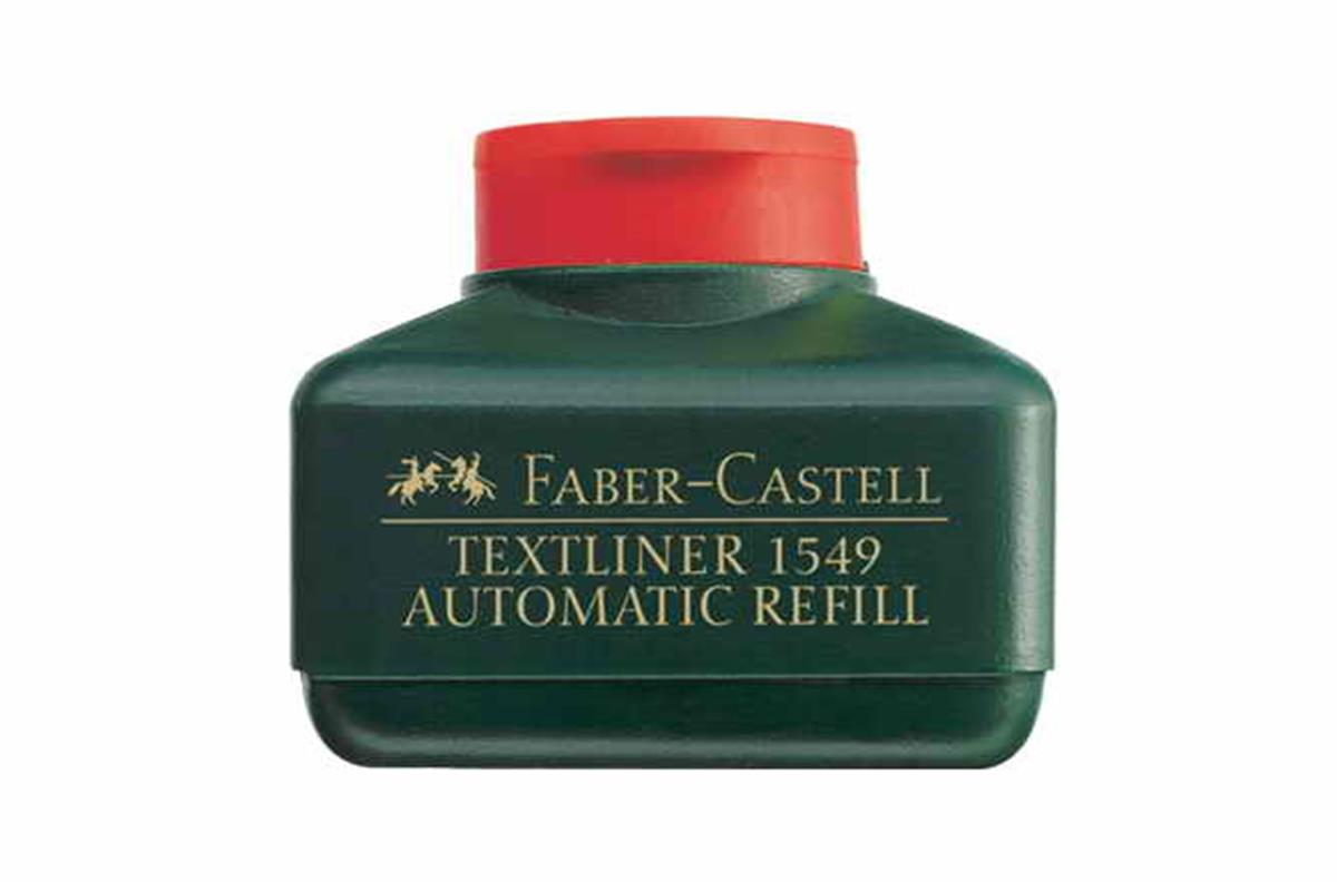 Faber Castell 5150154921 1549 Fosforlu Kalem Mürekkebi 30Ml Kirmizi