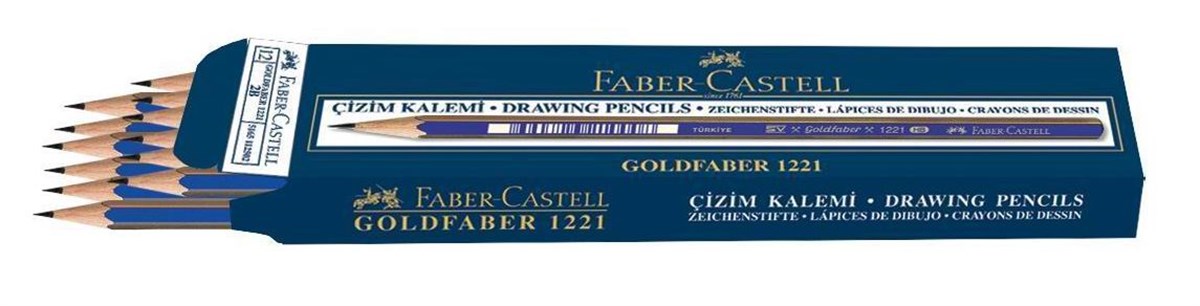 Faber Castell 5165112506 1221 Dereceli Kalem 6B 12Li 