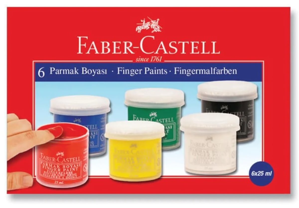 Faber Castell 5170160402 Parmak Boyasi 6 Renk  