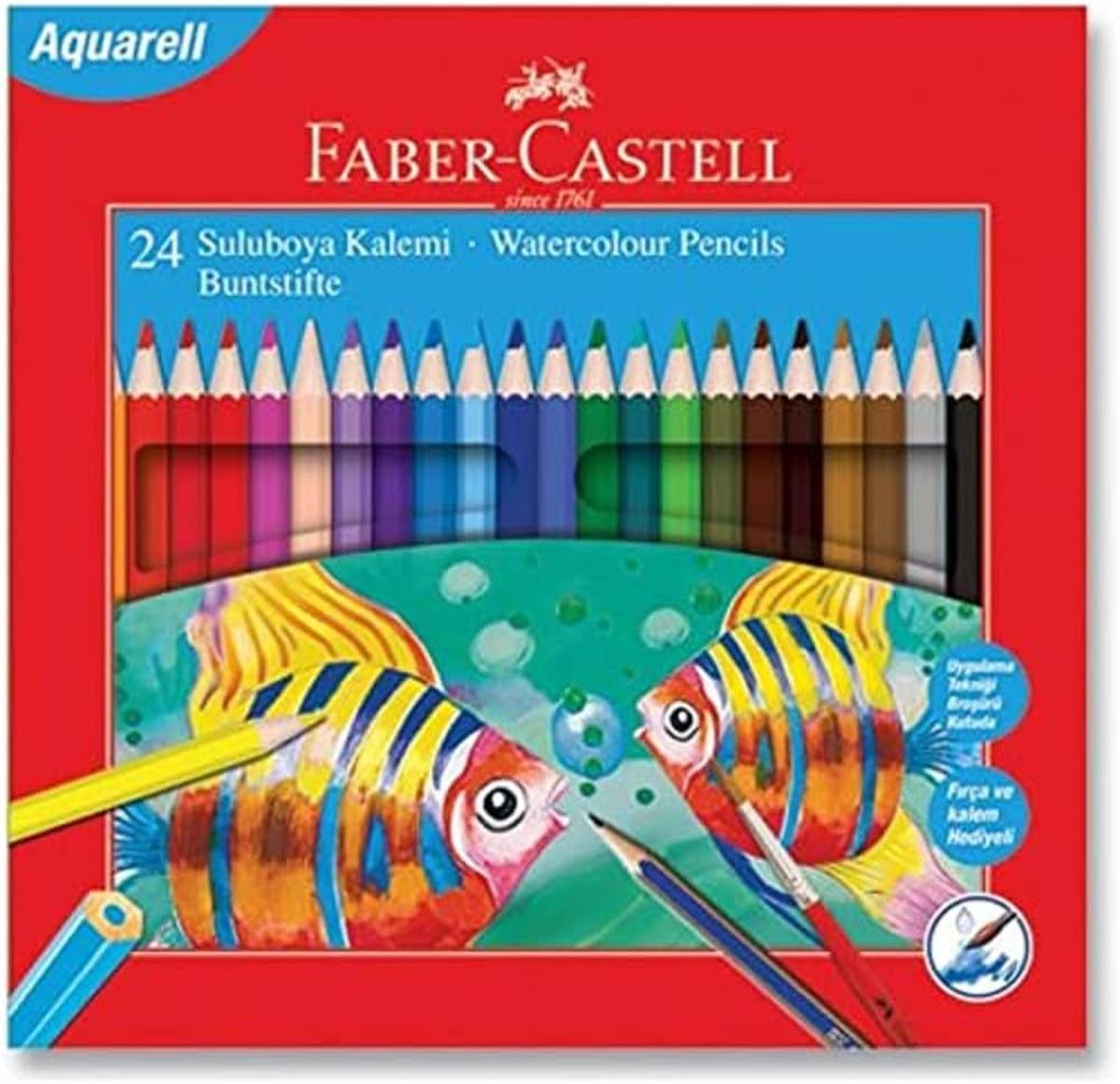 Faber Castell 5171110624 Aquarell Boya Kalemi 24 Renk