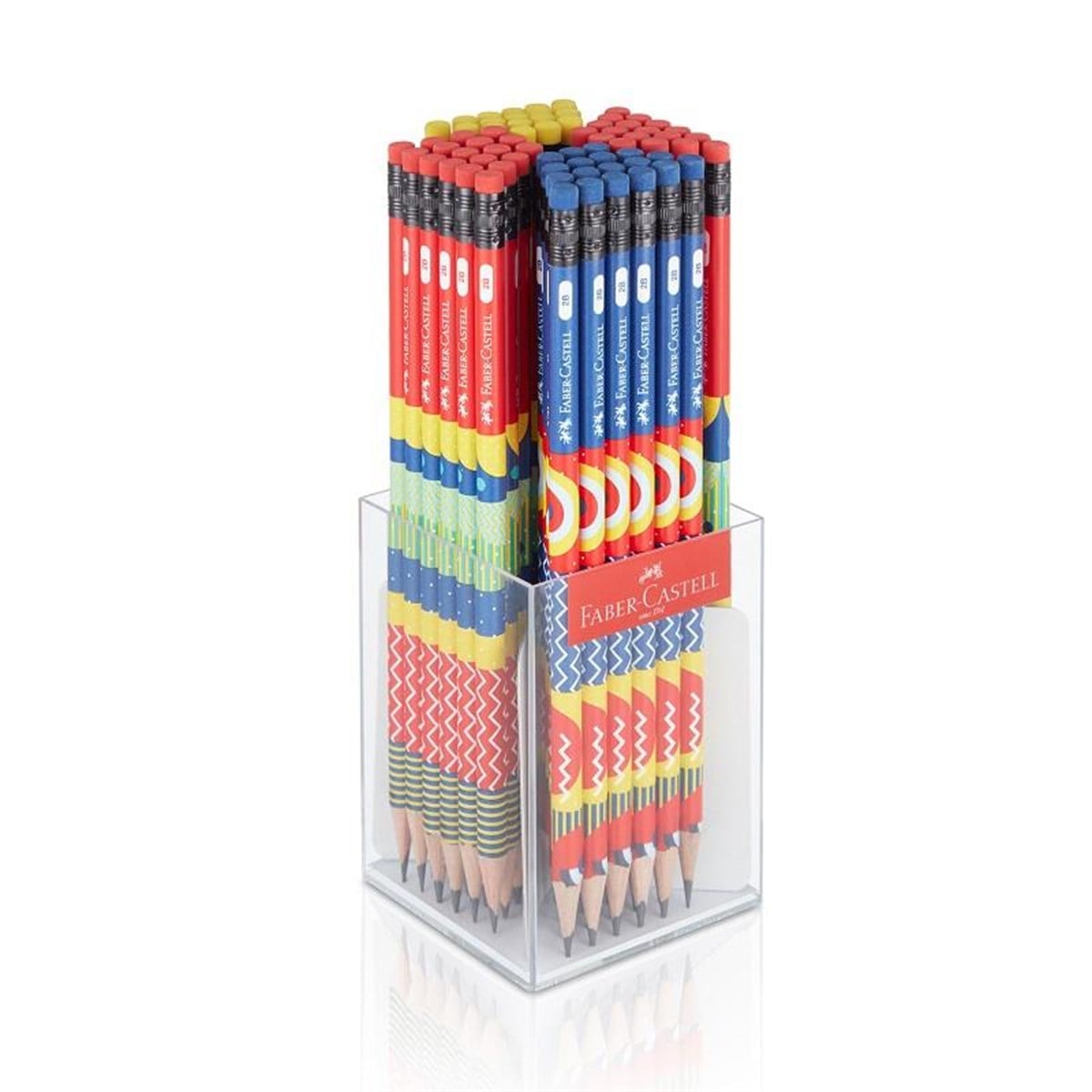 Faber Castell 5244000018 Pattern Kursun Kalem 2B Silgili Adet