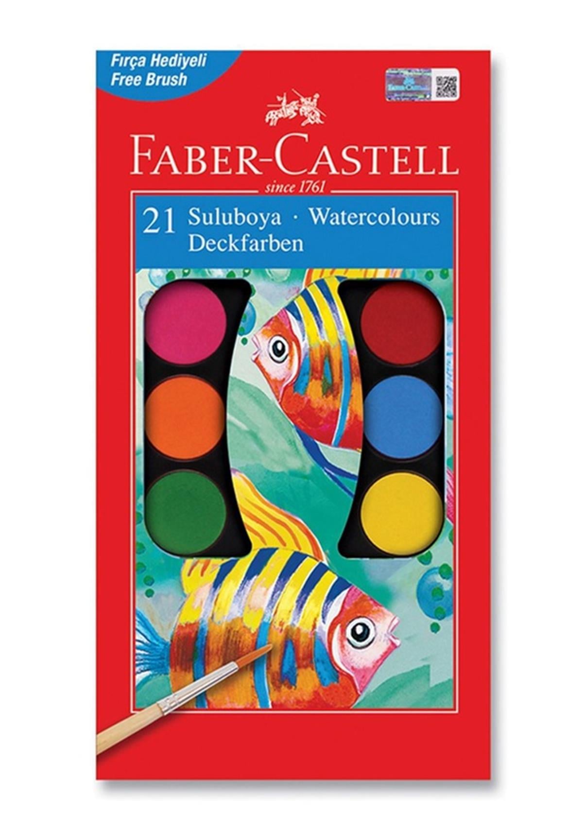 Faber Castell 5292125021 Suluboya 21 Renk Büyük