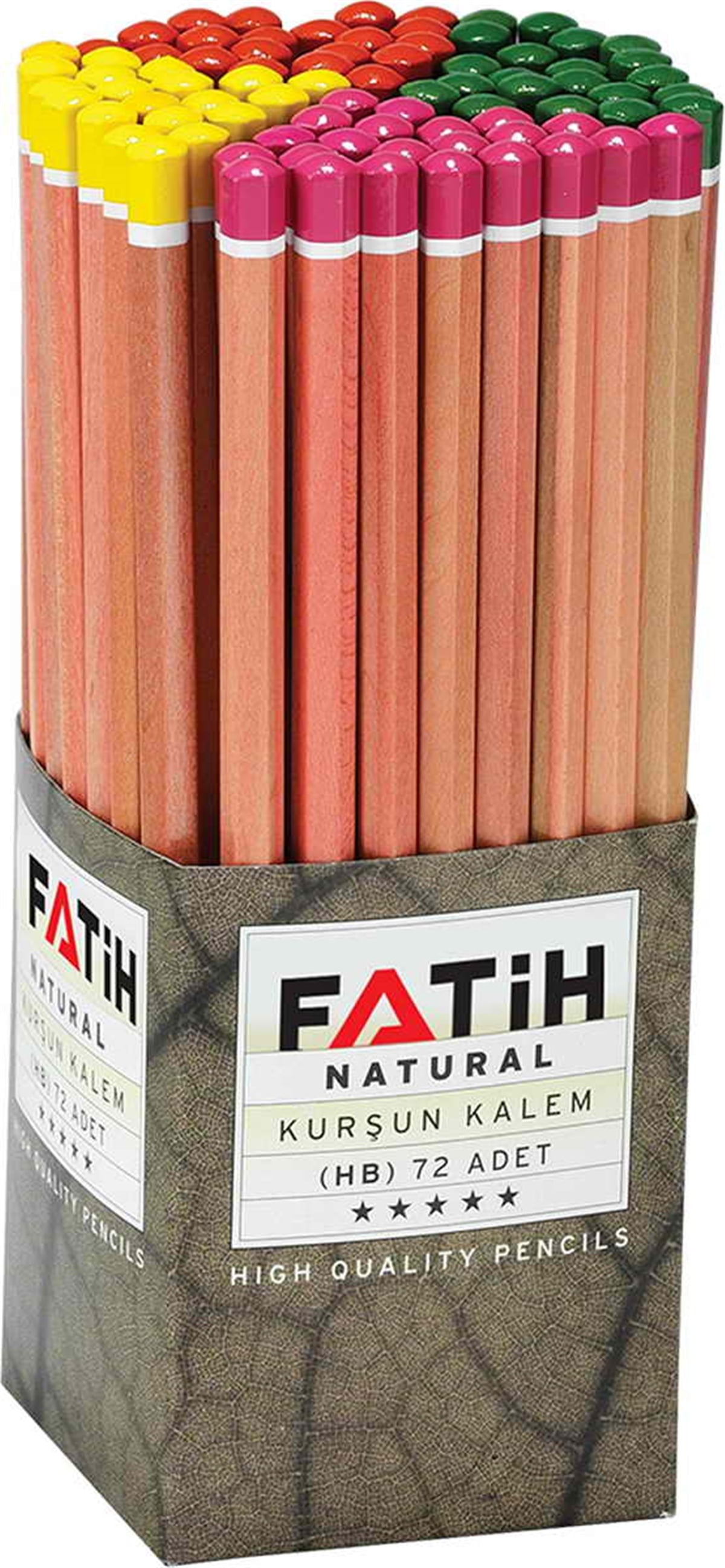 Fatih 12210 Mercanli Naturel Kursun Kalem 72 Li Paket 