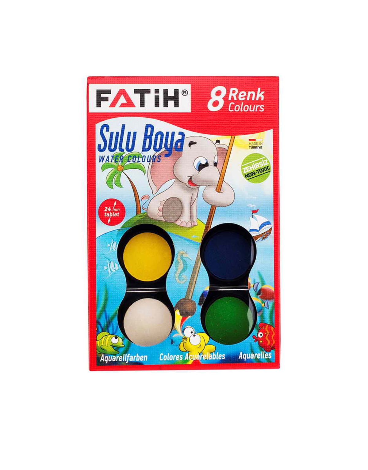 Fatih Fa00903Sb8Rbs Suluboya S-8 8 Renk Big Size  