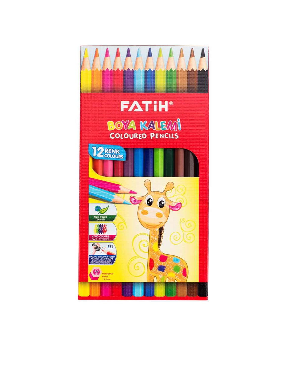 Fatih Fa33112 Kuruboya Kalemi 12 Renk Tam Boy 