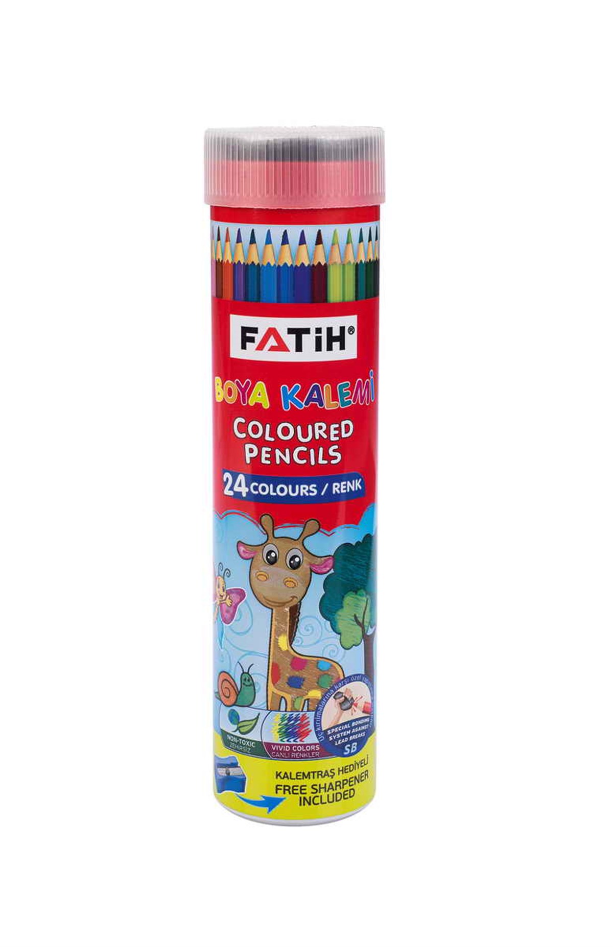 Fatih Fa33225 Kuruboya Kalemi 24 Renk Tam Boy 