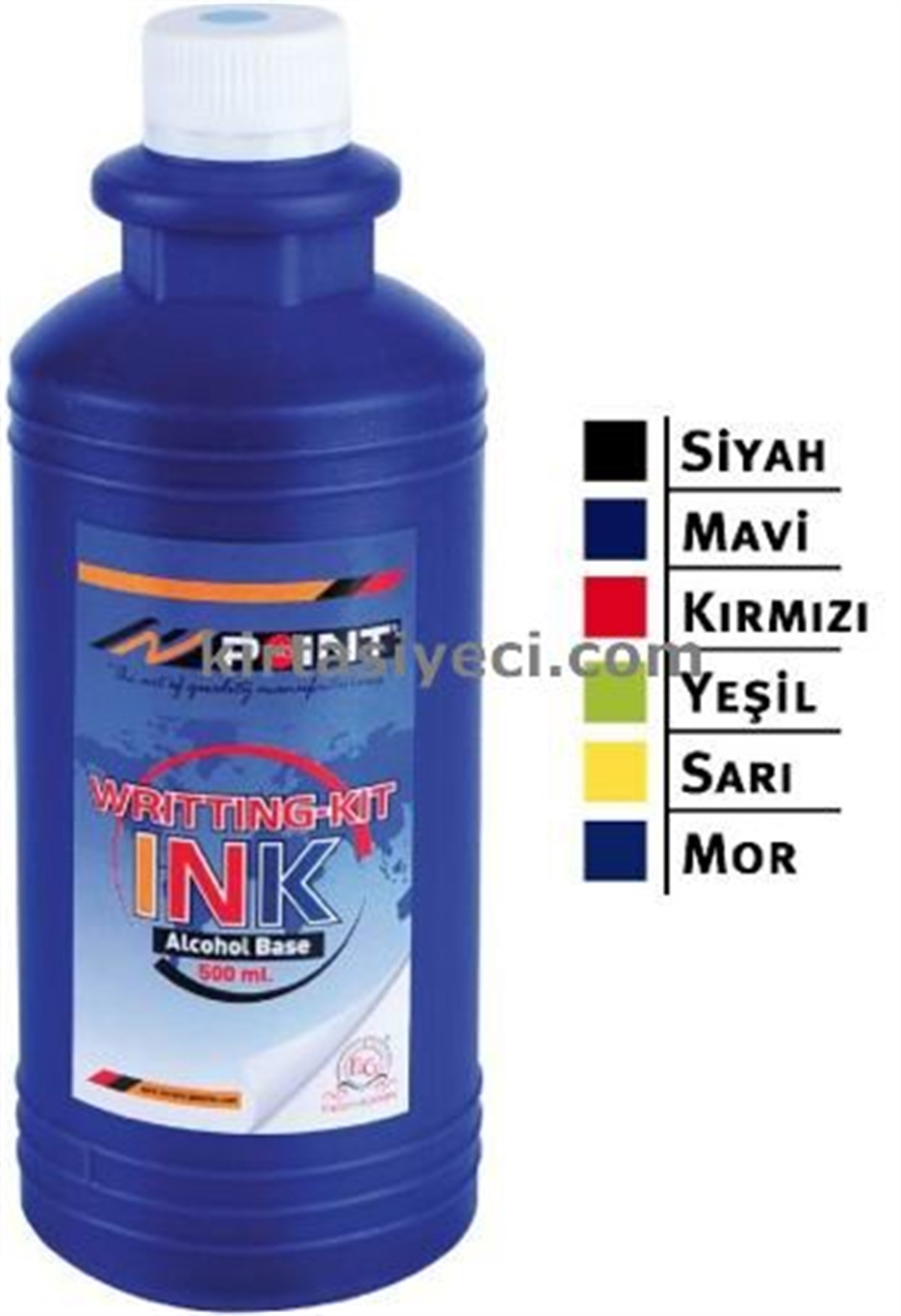 Fg Mki 500-A M Market Yazi Seti Mürekkebi Mavi Alkol Bazli 500Ml