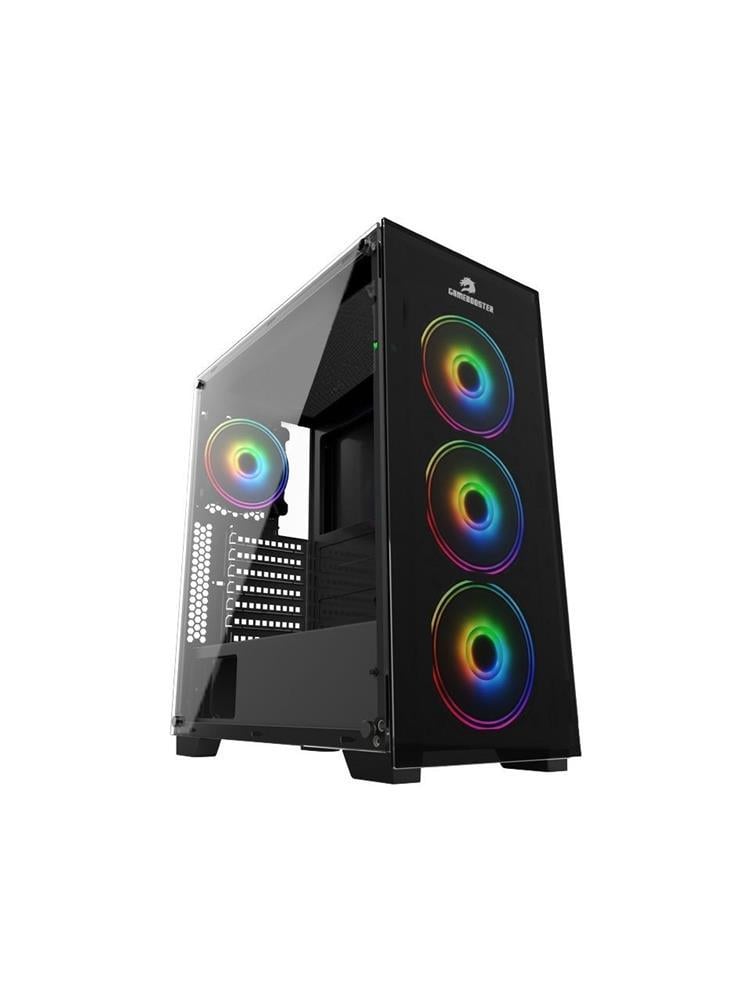 GameboosterGB-PE05B 600w 80+ USB3.0 Full Siyah Tempered Glass RGB Fanlı kasa
