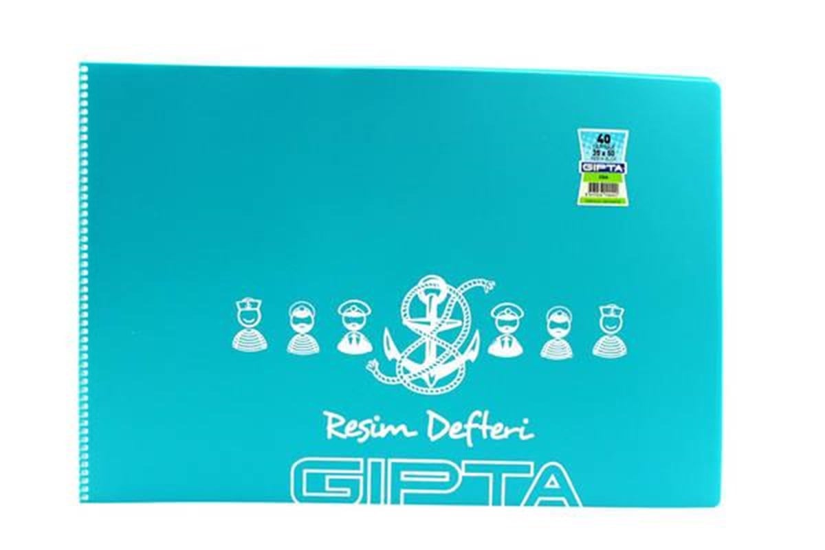 Gipta 2344 Pp Kapak Spiralli Resim Defteri 35X50 40 Yaprak