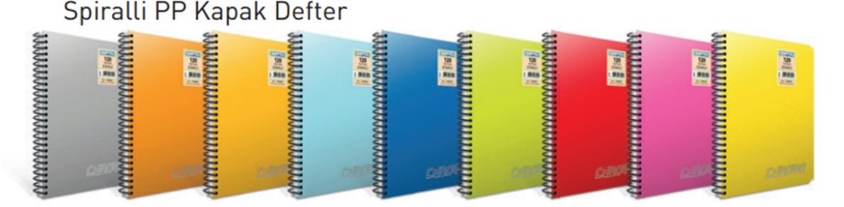 Gipta 3-1338000 Chromo Spiralli Pp Kapak Defter A4 Kareli 80 Yaprak 
