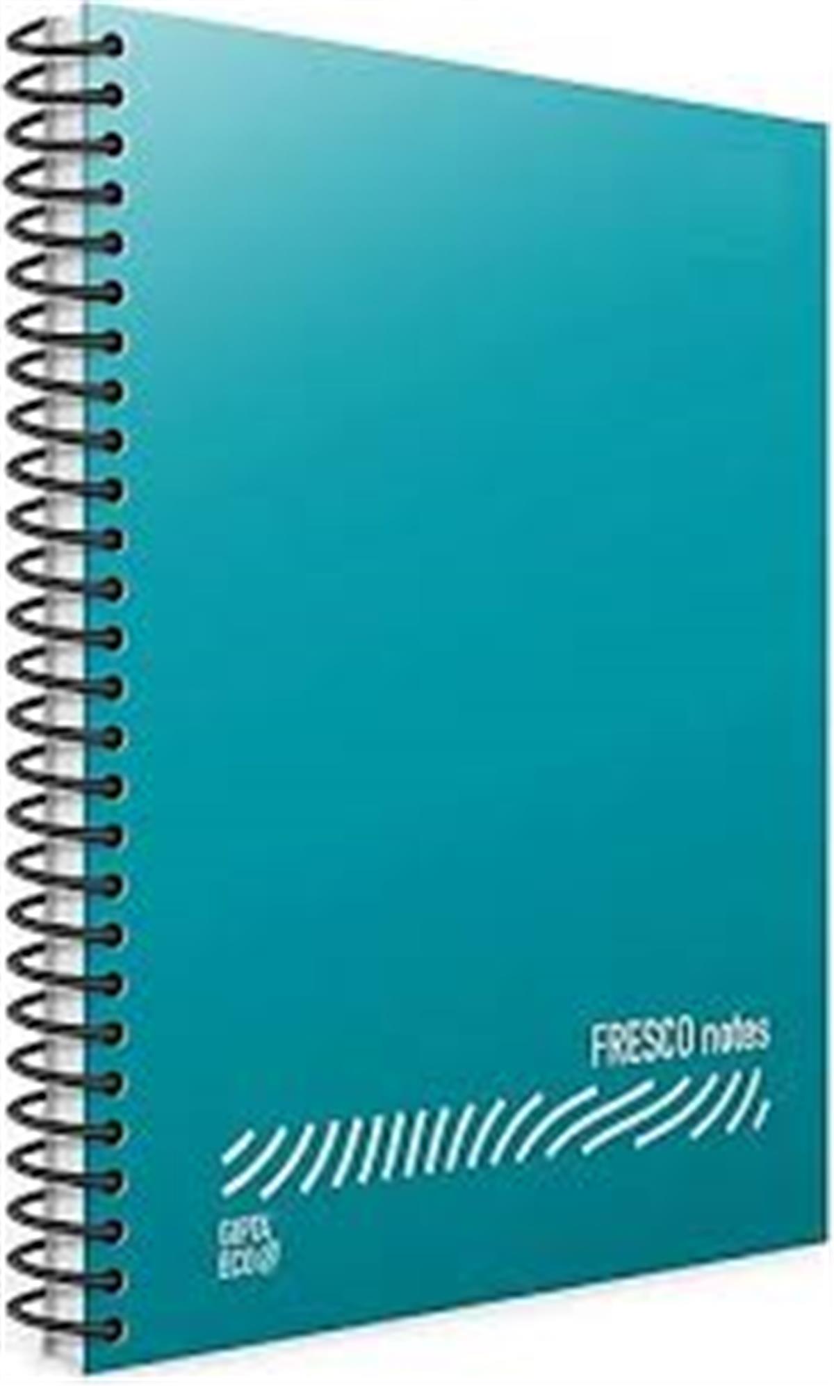 Gıpta 4945 Fresco Spiralli Plastik Kapak Defter A5 96 Yaprak Kareli