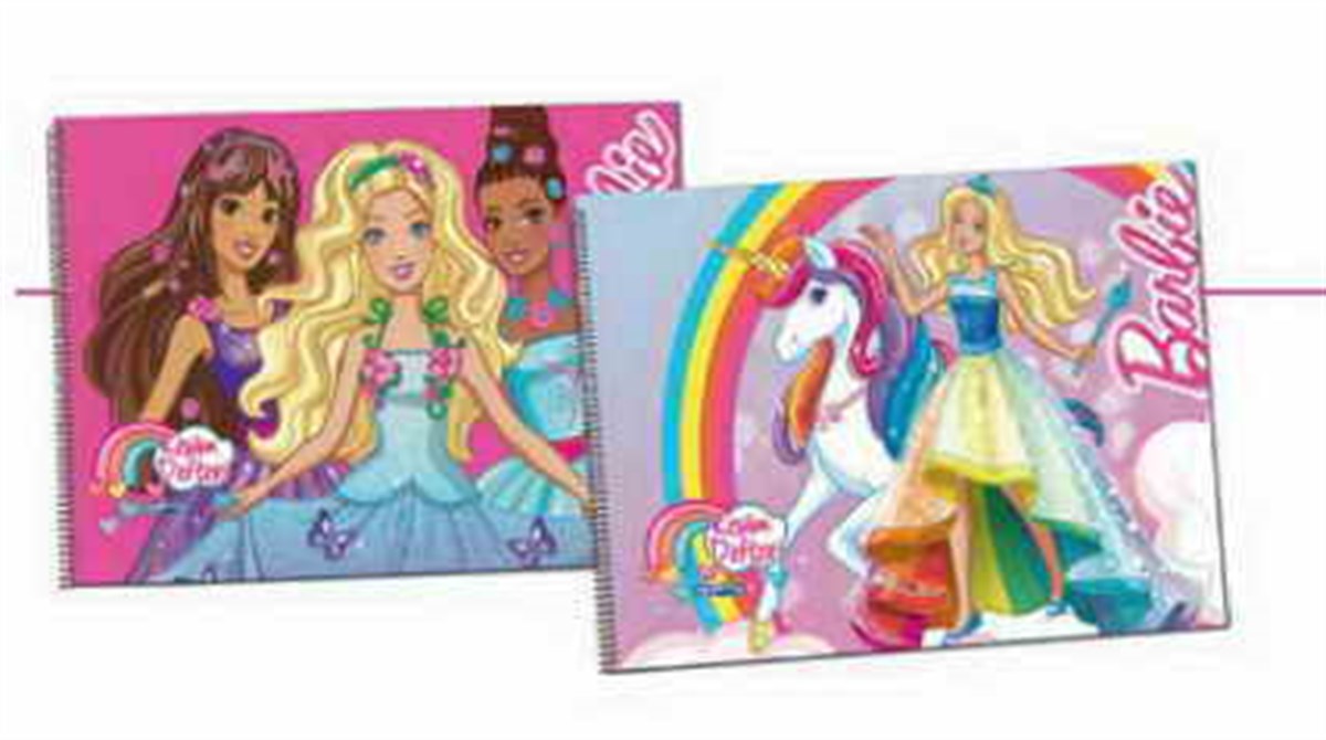 Gipta 5453 Barbie Spiralli Resim Defteri 35X50 15 Yaprak