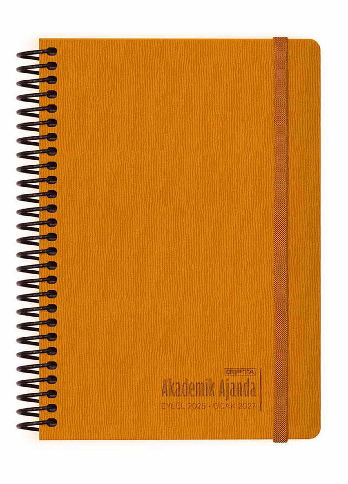 Gıpta Haftalık Akademik Ajanda 17x24 Spiralli Deri Kapak 460-MVK 2026