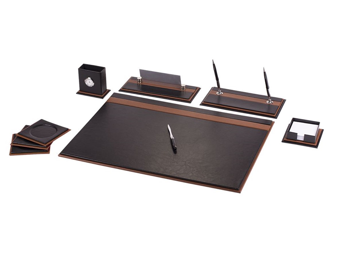 Gülpas 860 Sümen Takimi Single Line Siyah-Kahve 9 Parça