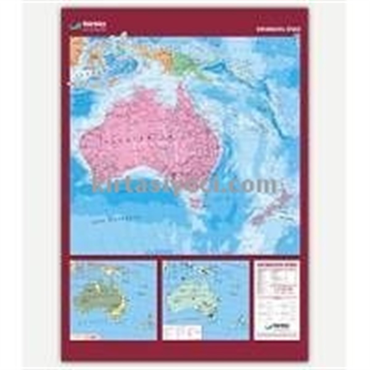Gürbüz 22143 Okyanusya Siyasi 70Cmx100Cm 